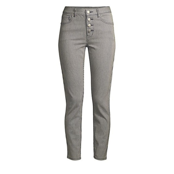 [Joie] High Waist Stripe Jeans - Picture 9 of 15